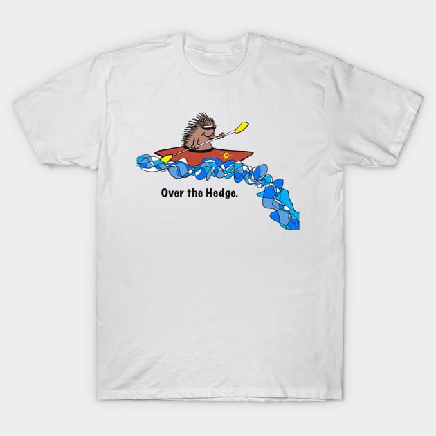 Over the Hedge whitewater kayaking hedge T-Shirt by SpookySkulls